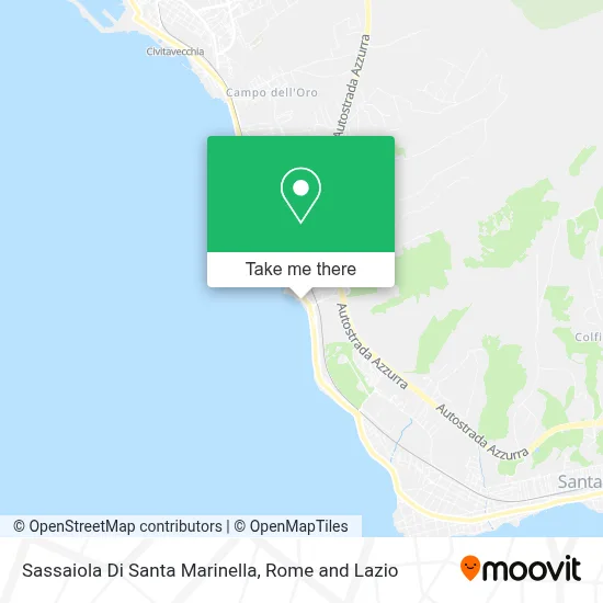 Sassaiola Di Santa Marinella map