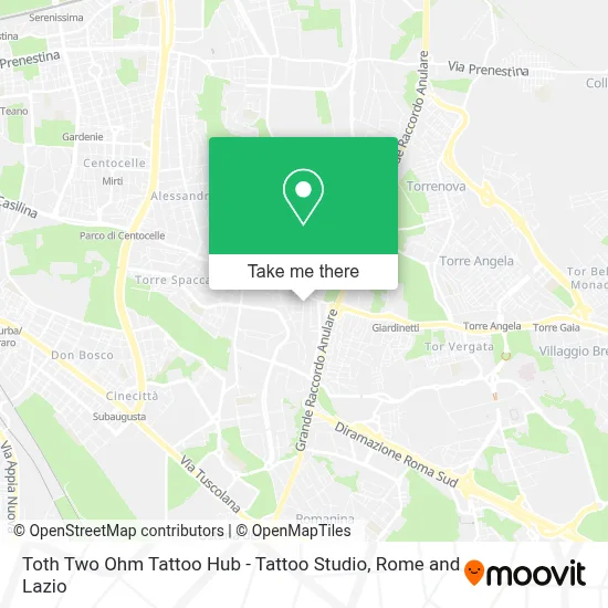 Toth Two Ohm Tattoo Hub - Tattoo Studio map