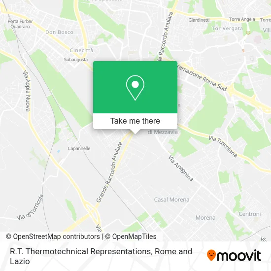 R.T. Thermotechnical Representations map