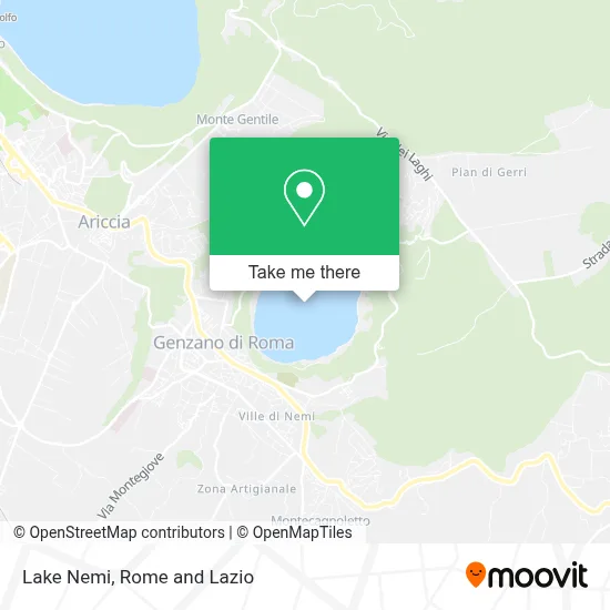 Lake Nemi map