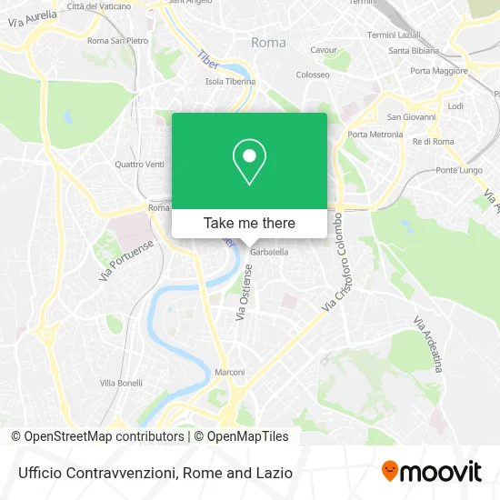 Ufficio Contravvenzioni map