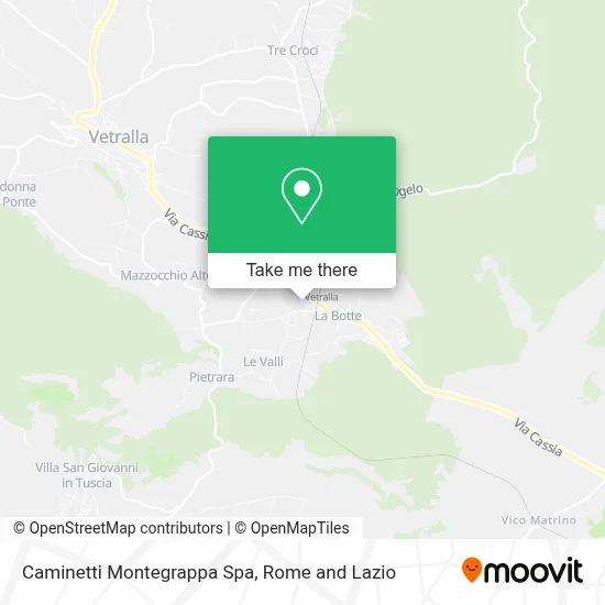 Caminetti Montegrappa Spa map