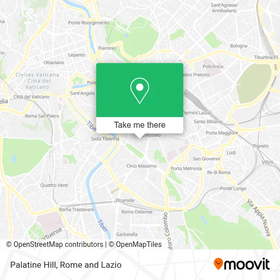 Palatine Hill map