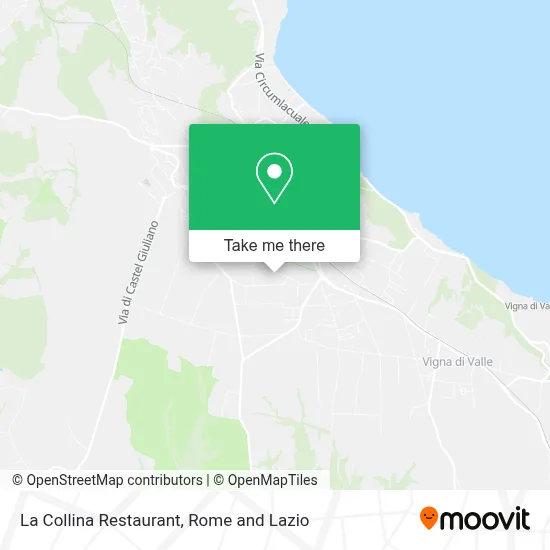 La Collina Restaurant map
