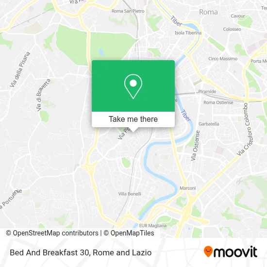 Bed And Breakfast 30 map