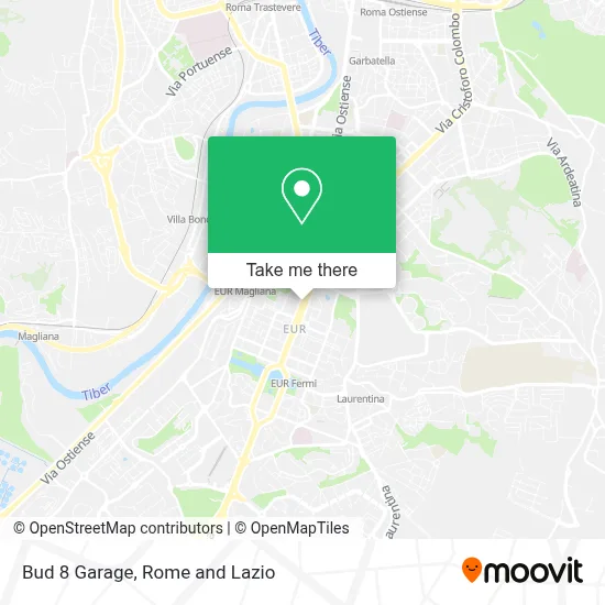 Bud 8 Garage map