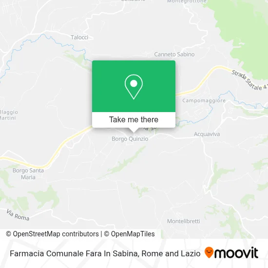 Farmacia Comunale Fara In Sabina map