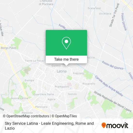 Sky Service Latina - Leale Engineering map