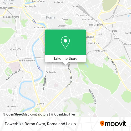 Powerbike Roma Swm map