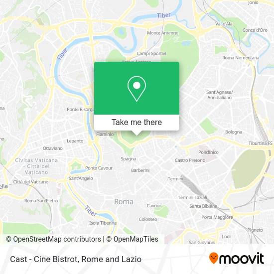 Cast - Cine Bistrot map