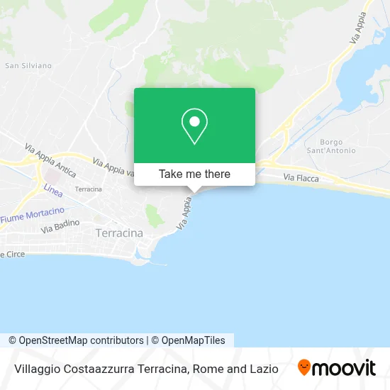 Villaggio Costaazzurra Terracina map