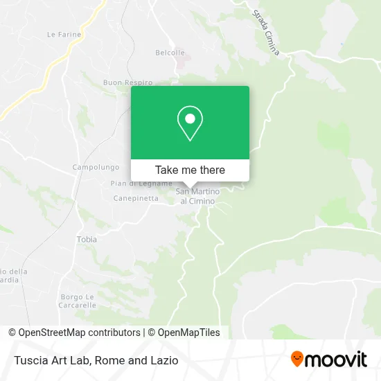 Tuscia Art Lab map