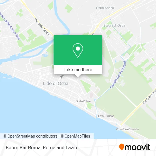 Boom Bar Roma map