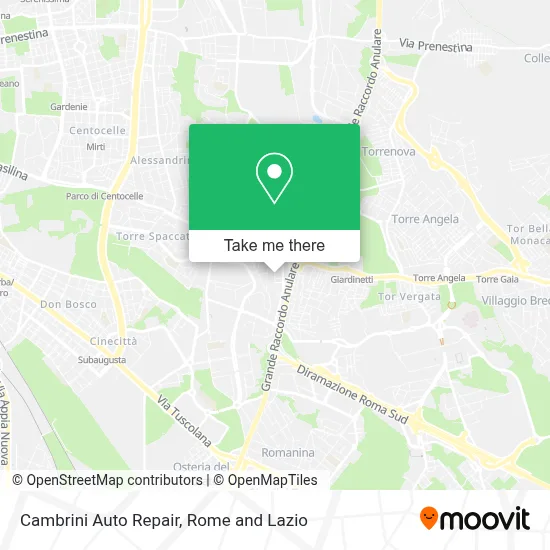 Cambrini Auto Repair map
