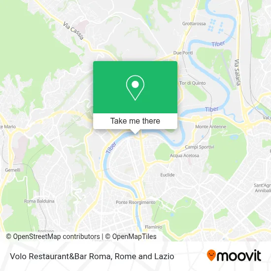 Volo Restaurant&Bar Roma map