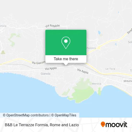 B&B Le Terrazze Formia map