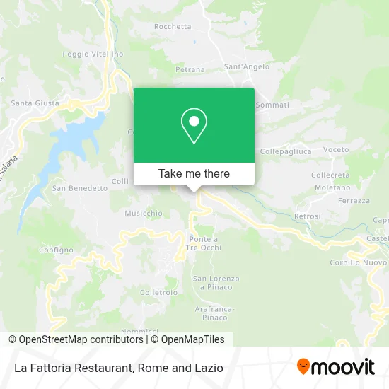 La Fattoria Restaurant map
