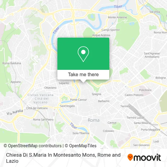 Chiesa Di S.Maria In Montesanto Mons map