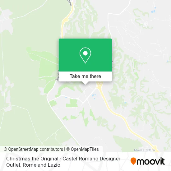 Christmas the Original - Castel Romano Designer Outlet map
