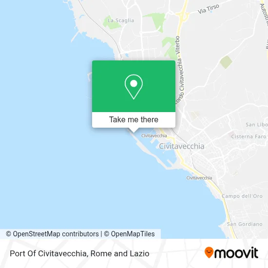 Port Of Civitavecchia map