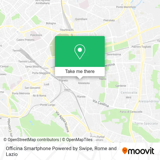 Officina Smartphone Powered by Swipe map