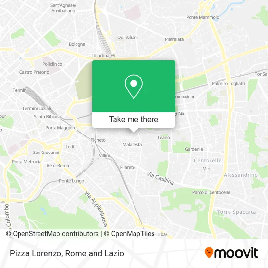 Pizza Lorenzo map