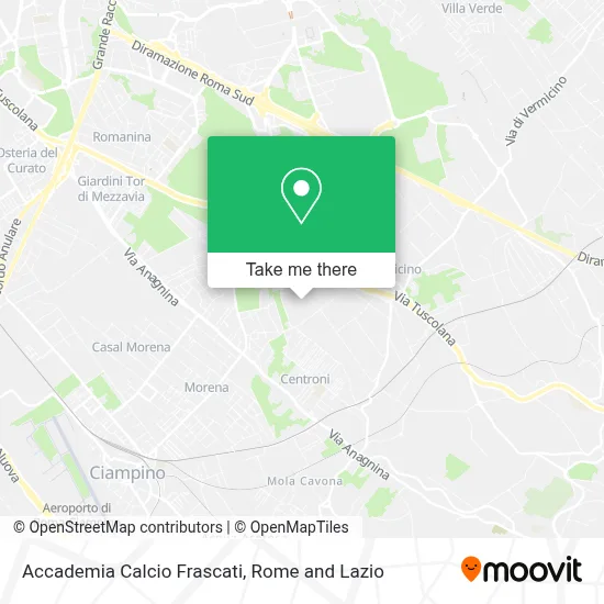 Accademia Calcio Frascati map