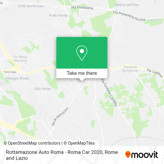 Rottamazione Auto Roma - Roma Car 2020 map