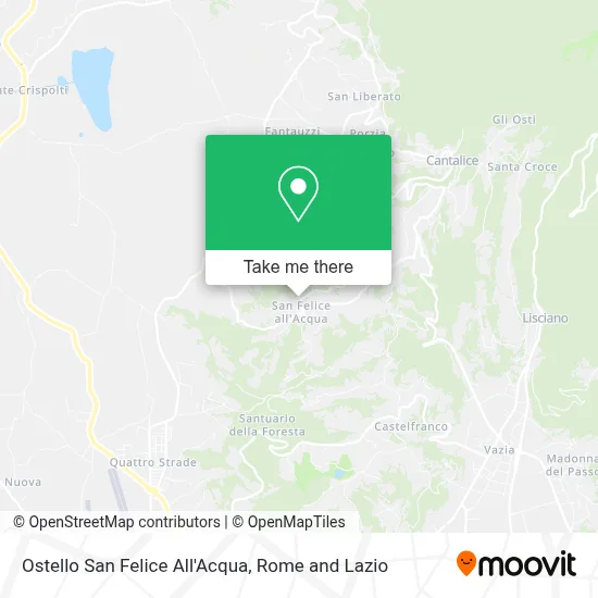 Ostello San Felice All'Acqua map