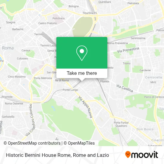 Historic Bernini House Rome map