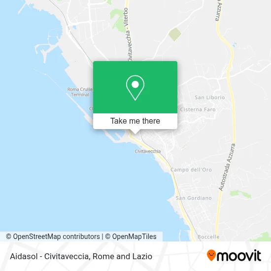 Aidasol - Civitaveccia map