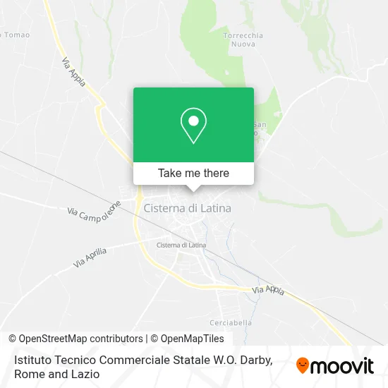 Istituto Tecnico Commerciale Statale W.O. Darby map