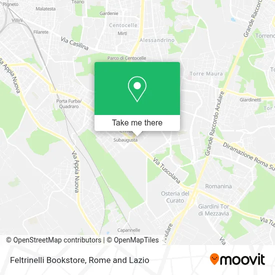 Feltrinelli Bookstore map