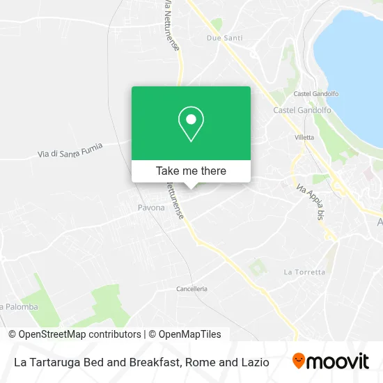 La Tartaruga Bed and Breakfast map