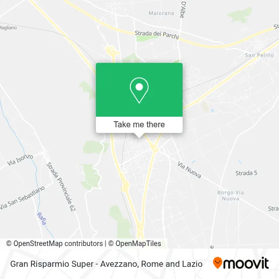 Gran Risparmio Super - Avezzano map