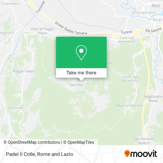 Padel Il Colle map