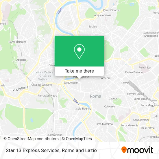 Star 13 Express Services map