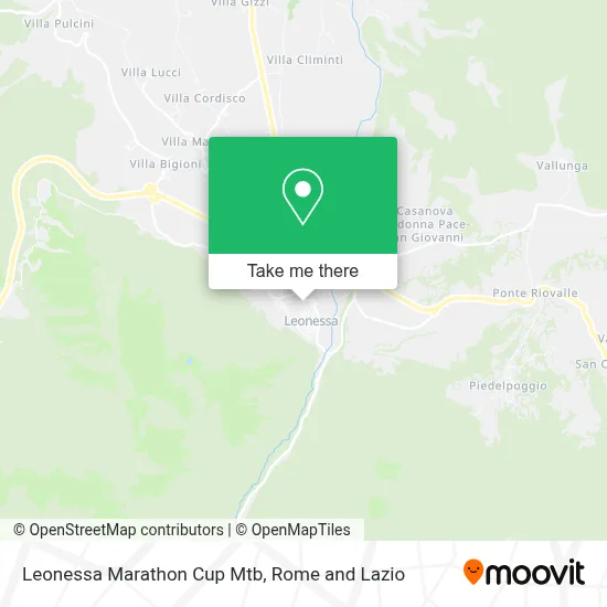 Leonessa Marathon Cup Mtb map