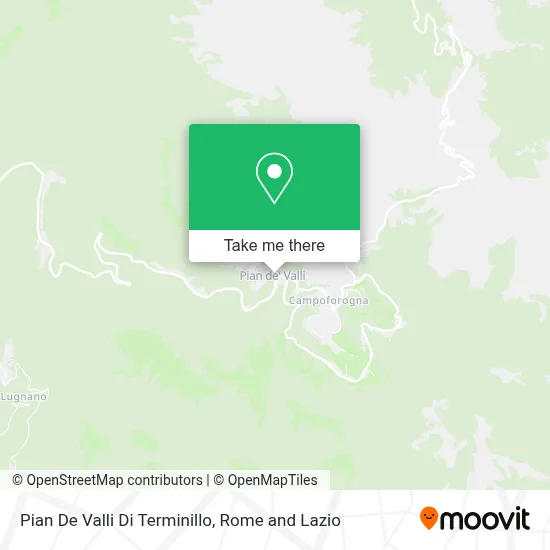 Pian De Valli Di Terminillo map