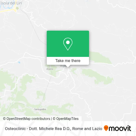 Osteoclinic - Dott. Michele Rea D.O. map