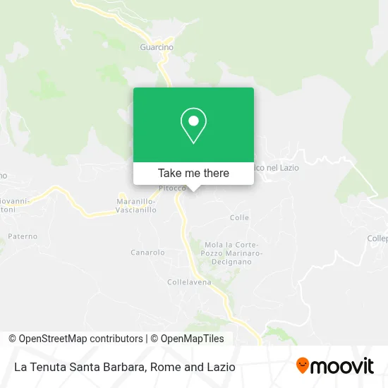 La Tenuta Santa Barbara map