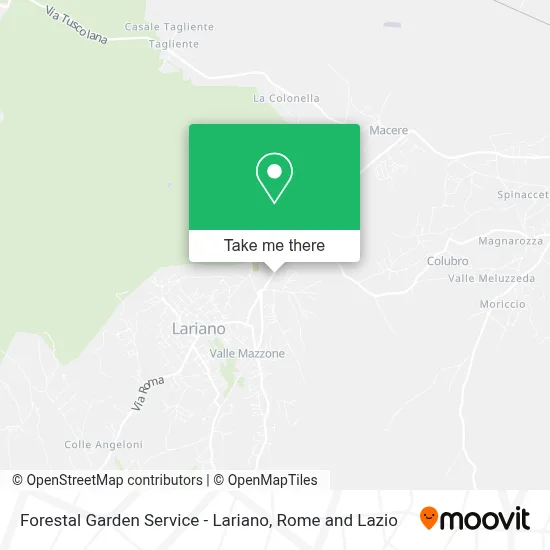 Forestal Garden Service - Lariano map