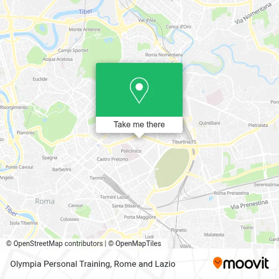 Olympia Personal Training map
