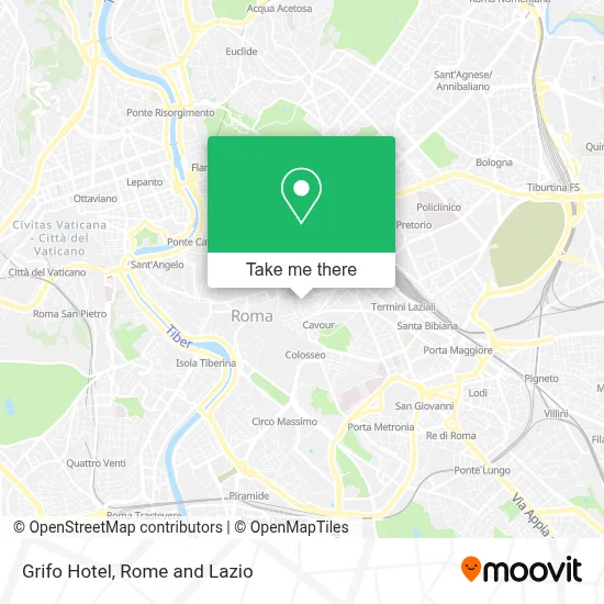 Grifo Hotel map