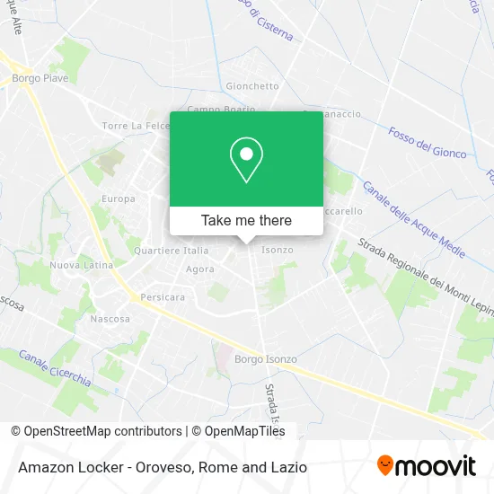 Amazon Locker - Oroveso map