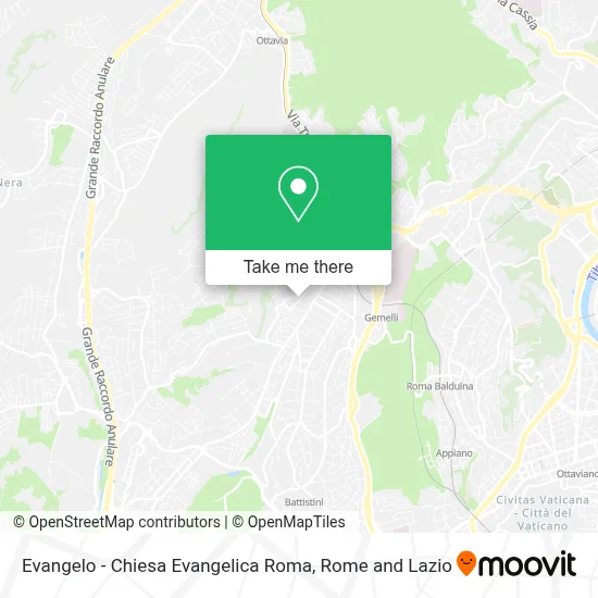 Evangelo - Chiesa Evangelica Roma map