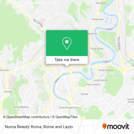Numa Beauty Roma map