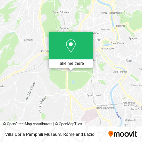 Villa Doria Pamphili Museum map