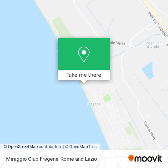 Miraggio Club Fregene map