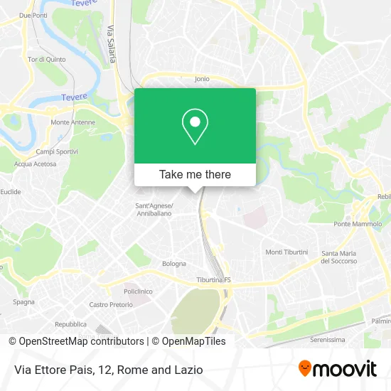 Ettore Pais Street, 12 map